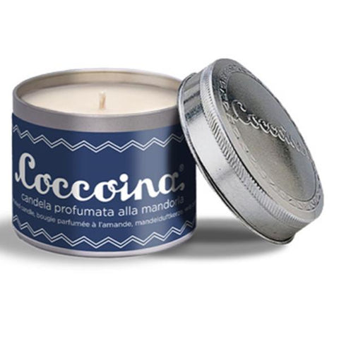COCCOINA CANDELA PROFUMATA AL PROFUMO DI MANDORLA CON BARATTOLO RETRO'