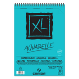 CANSON AQUARELLE BLOCCO CON SPIRALE PER SCHIZZI FORMATO XL A4 30 FOGLI BIANCO CONF 5 PZ.