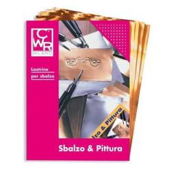 CWR RAME LASTRINE IN ALLUMINIO ANODIZZATO 200X300 mm SPESSORE 0.12 mm COL. RAME CONF 12 Pz.