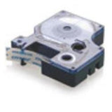 DYMO D1 SPECIALI NASTRO ETICHETTE FLESSIBILI PER STAMPANTI A TRASFERIMENTO TERMICO 12MMx3.5MT COLORE BIANCO STAMPA NERO