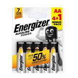 ENERGIZER POWER BATTERIE ALKALINE AA STILO 4 + 1 OMAGGIO CONF 5 Pz.