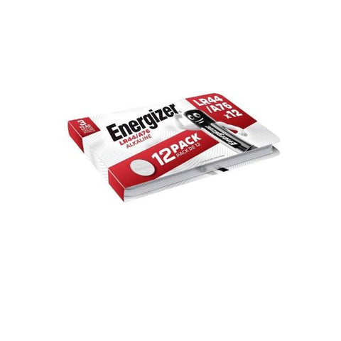 ENERGIZER LR44/ A76 BATTERIE A BOTTONE ALKALINE 1.5 V CONF 12 Pz.