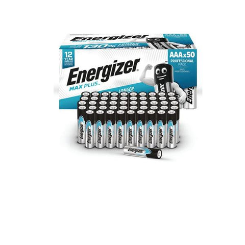 ENERGIZER MAX PLUS BATTERIE AAA MINI STILO MAXI PACK 1.5 V ALCALINA/MANGANESE CONF 50 Pz.
