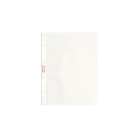 ESSELTE BUSTE CON FORATURA IN PLASTICA ANTIRIFLESSO CM 15X21 TRASPARENTE CONF 25 Pz.