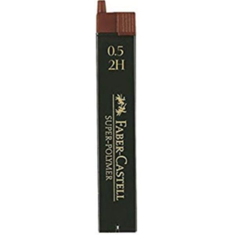 FABER CASTELL SUPERPOLYMER ASTUCCIO 12 MINE 2H 0.5 mm