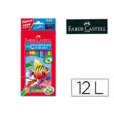FABER CASTELL RED RANGE PASTELLI ACQUARELLABILI 3.3 mm COLORI ASSORTITI CONF. 12 Pz.