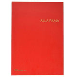FRASCHINI LIBRO FIRMA 14 INTERCALARI IN DERMOIDE 240X340 mm COL. ROSSO