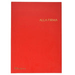 FRASCHINI LIBRO FIRMA 14 INTERCALARI IN DERMOIDE 240X340 mm COL. ROSSO