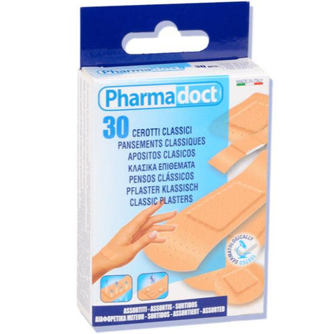 GIMA PHARMADOCT CEROTTI CLASSICI 5 MISURE ASSORTITE ROSA CONF 30 Pz.