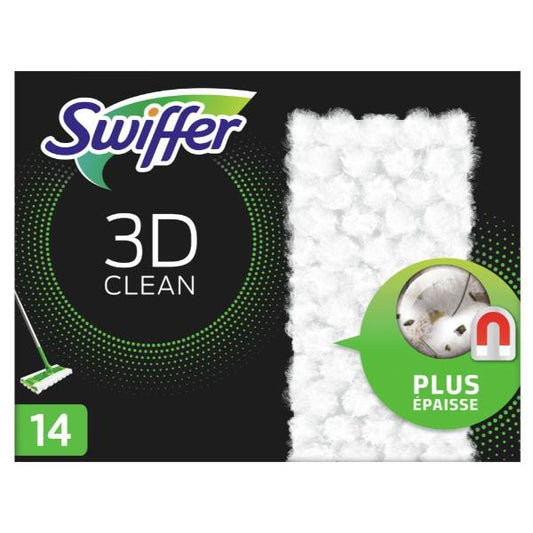 SWIFFER 3D DRY PANNI PER PAVIMENTI BIANCO CONF 14 Pz.