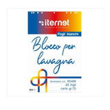 ITERNET BLOCCO IN CARTA PER LAVAGNA 20 FOGLI 980X650 mM BIANCO CONF 5 Pz.