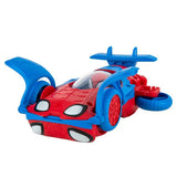 REI TOYS SPIDEY FLIP AND JET DUE VEICOLI IN UNO DA 15 CM CON PERSONAGGIO NON REMOVIBILE