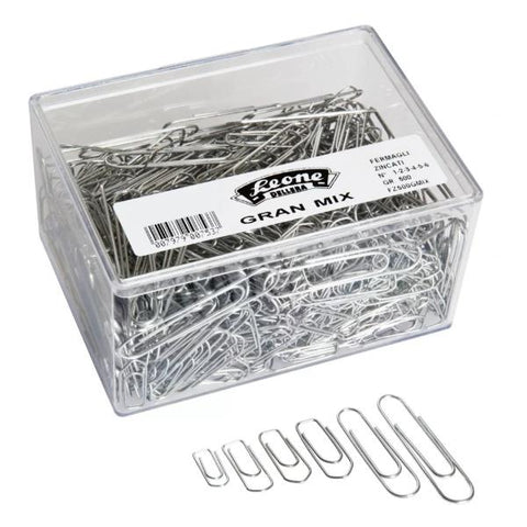 LEONE DELL'ERA FERMAGLI ZINCATI EN SCATOLA DA 500 GR MISURE ASSORTITE