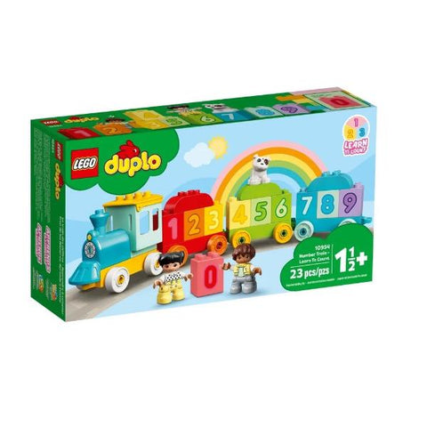 LEGO DUPLO TRENO DEI NUMERI IMPARIAMO A CONTARE CON MINIFIGURE E UN CANE