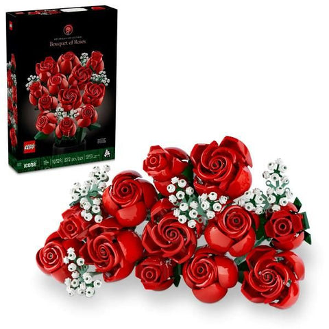 LEGO ICONS BOUQUET DI ROSE SET DI FIORI FINTI DA COSTRUIRE