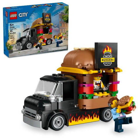 LEGO CITY FURGONE DEGLI HAMBURGER VEICOLO DA COSTRUIRE CON 2 MINIFIGURE E ACCESORI