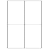 MEGASTAR CONF 400 ETICHETTE ADESIVE 105X148 mm BIANCO