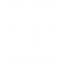 MEGASTAR CONF 400 ETICHETTE ADESIVE 105X148 mm BIANCO