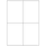 MEGASTAR CONF 400 ETICHETTE ADESIVE 105X148 mm BIANCO
