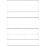 MEGASTAR CONF 1600 ETICHETTE ADESIVE 105X37 mm BIANCO OPACO