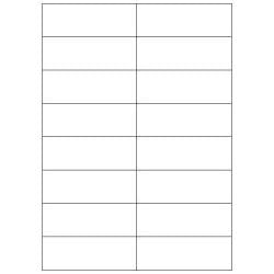 MEGASTAR CONF 1600 ETICHETTE ADESIVE 105X37 mm BIANCO OPACO