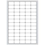 MEGASTAR CONF 6000 ETICHETTE ADESIVE ANGOLI ARROTONDATI 37,5X23,5 mm BIANCO OPACO
