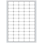 MEGASTAR CONF 6000 ETICHETTE ADESIVE ANGOLI ARROTONDATI 37,5X23,5 mm BIANCO OPACO