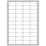 MEGASTAR CONF 4400 ETICHETTE ADESIVE ANGOLI ARROTONDATI 47,5X25,5 mm BIANCO OPACO