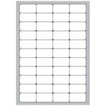 MEGASTAR CONF 4400 ETICHETTE ADESIVE ANGOLI ARROTONDATI 47,5X25,5 mm BIANCO OPACO