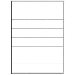 MEGASTAR CONF 2400 ETICHETTE ADESIVE 70X36 mm BIANCO OPACO