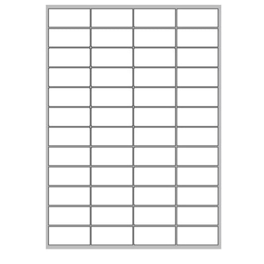 MEGASTAR CONF 4800 ETICHETTE ADESIVE 52X23,5 mm BIANCO