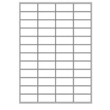 MEGASTAR CONF 4800 ETICHETTE ADESIVE 52X23,5 mm BIANCO