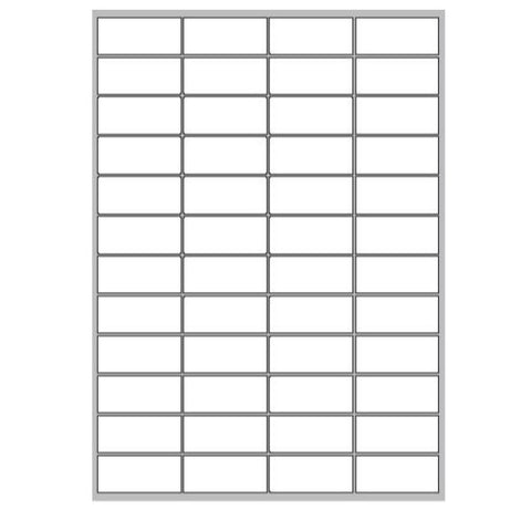 MEGASTAR CONF 4800 ETICHETTE ADESIVE 52X23,5 mm BIANCO