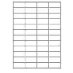 MEGASTAR CONF 4800 ETICHETTE ADESIVE 52X23,5 mm BIANCO