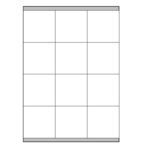 MEGASTAR CONF 1200 ETICHETTE ADESIVE 70X67,7 mm BIANCO