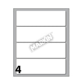 MARKIN ETICHETTE ADESIVE 110X34 mm BIANCO CONF 40 Pz.