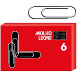 MOLHO LEONE NR6 FERMAGLI IN METALLO ZINCATI H 57 MM 100 Pz. X 5 CONF