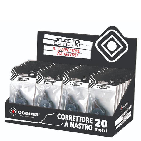 OSAMA ESPOSITORE CORRETTORE A NASTRO 20 MT CONF 36 Pz.