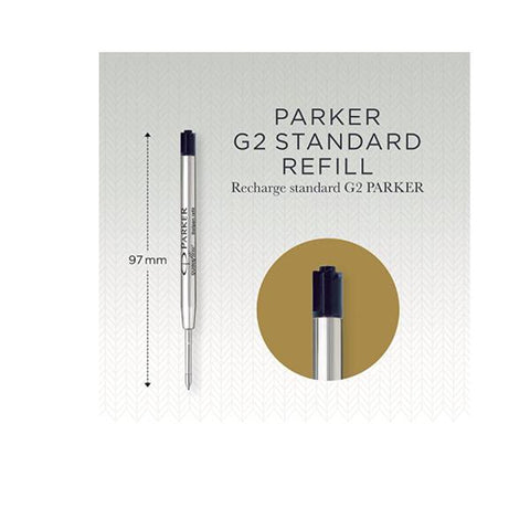 PARKER QUINKFLOW REFIL PER PENNA A SFERA PUNTA 0.7 mm INCHIOSTRO NERO CONF 10 Pz.