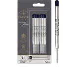 PARKER QUINKFLOW REFIL PER PENNA A SFERA PUNTA 0.7 mm INCHIOSTRO NERO CONF 10 Pz.