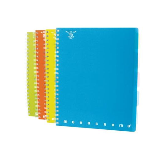 PIGNA MONOCROMO BLOCCO A4 80 GR RIGHE 1R COL. ASSORTITI FLUO CONF 5 Pz.