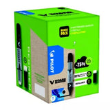 PILOT GREENPACK PENNARELLO RICARICABILE PER LAVAGNE VBOARD PUNTA TONDA 2.3/6 mm NERO CON F 10 Pz. + 10 REFIL
