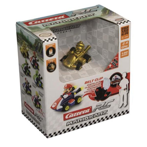 CARRERA PAPERBOX MARIO KART MINI MACCHININA RADIOCOMANDATA 6.2 CM MARIO GOLD
