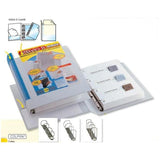 SEI ROTA STELVIO RACCOGLITORE PERSONALIZZABILE 4 ANELLI A D DA 17MM IN COLPAN 220X300MM DORSO 3.5CM COL. BIANCO