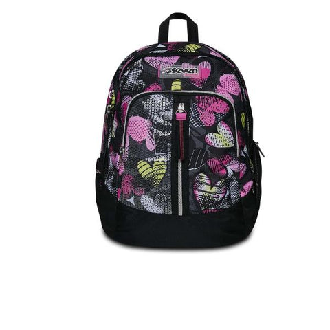 SEVEN ADVANCED KIDDIE CRUSH GIRL ZAINO IN POLIESTERE CHIUSURA CON ZIP 31X43X24 CM 30 LT FANTASIA