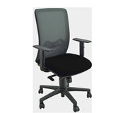 UNISIT NATHAN SEDIA OPERATIVA IN TESSUTO CON BRACCIOLI REGOLABILI SCHIENALE IN RETE CON SUPPORTO LOMBARE REGOLABILE NERO