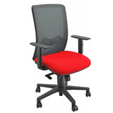 UNISIT NATHAN SEDIA OPERATIVA SEDUTA IN TESSUTO SCHIENALE IN RETE REGOLAZIONE DEL PESO CON BRACCIOLI ROSSO