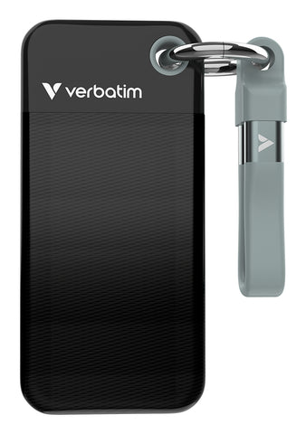 SSD 256GB, USB 3.2, Typ-C, Pocket, schwarz/grau (32415)