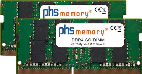 PHS-memory 64GB (2x32GB) Kit RAM Speicher fr Apple iMac19,1 (Retina 5K, 68,60cm (27") , 2019) DDR4 SO DIMM 2666MHz PC4-2666V-S (SP296933)
