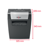 REXEL MOMENTUM X308 DISTRUGGIDOCUMENTI A FRAMMENTO CESTINO 15LT CAPACITA' 8 FOGLI COL. GRIGIO